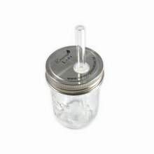 Load image into Gallery viewer, Glass Straw Enviro Lid Bundle with Cleaning Brush