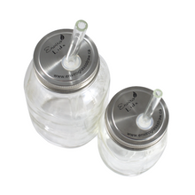 Load image into Gallery viewer, Glass Straw Enviro Lid Bundle with Cleaning Brush