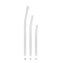 Load image into Gallery viewer, Family Pack - 4 Regular Glass Straws (9.5 mm Diameter) with Cleaning Brush