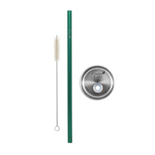 Load image into Gallery viewer, Steel Straw Enviro Lid Bundle with Cleaning Brush