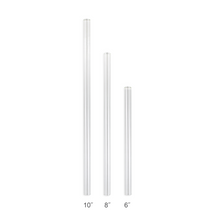 Load image into Gallery viewer, Combo Pack - 2 Regular Glass Straws (9.5 mm Diameter) with Cleaning Brush
