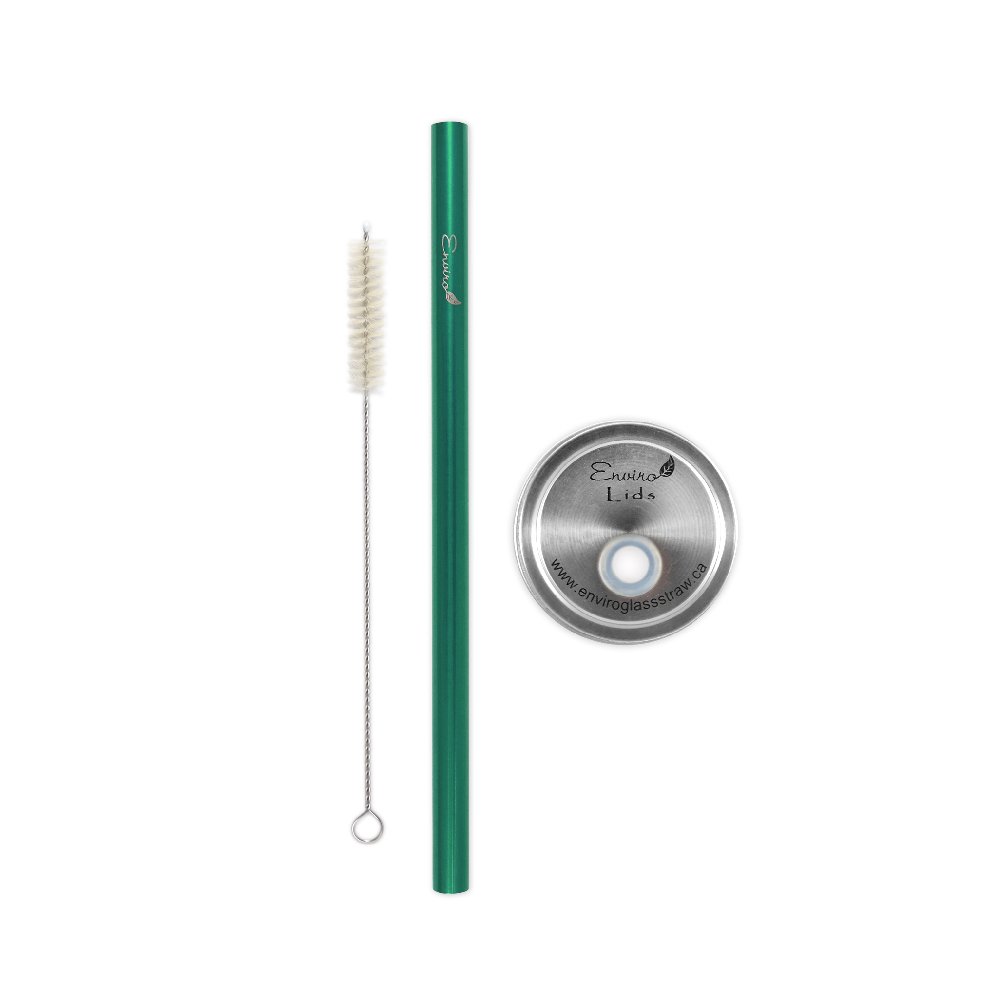 Family Pack - 4 Regular Glass Straws (9.5 mm Diameter) with Cleaning B –  Enviro Glass Straw Ltd.