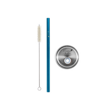 Load image into Gallery viewer, Steel Straw Enviro Lid Bundle with Cleaning Brush